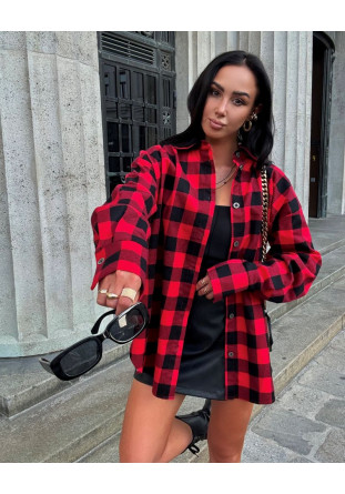 Koszula w kratę czerwono-czarna LaMilla