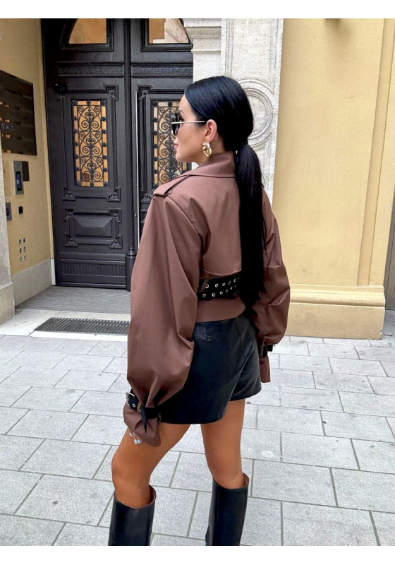 Płaszcz krótki brązowy LaMilla