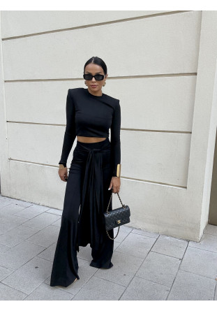 Spodnie dzwony z szarfą LaMilla