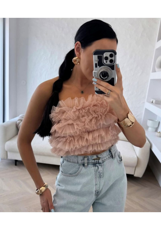 Top bluzka z falbanką LaMilla