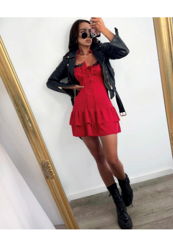 Sukienka z ozdobną koronką LaMilla