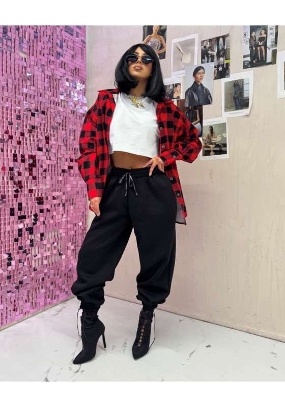 Koszula w kratę czerwono-czarna LaMilla