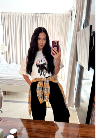 T-shirt dama z gazetą LaMilla