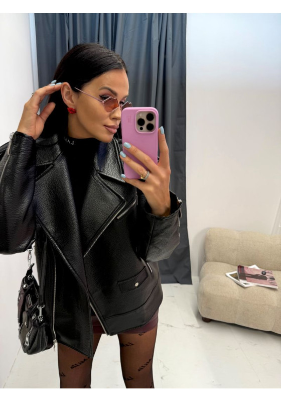 Skórzana kurtka czarna LaMilla